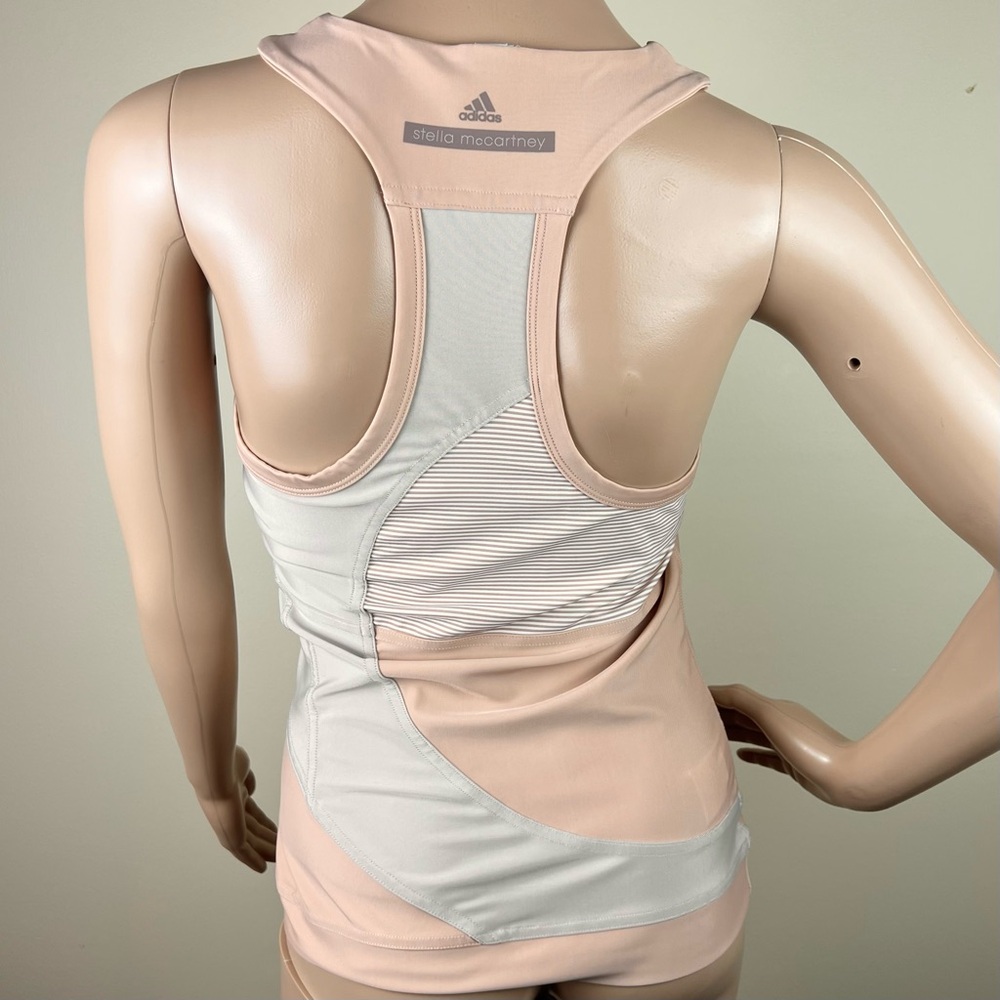 ADIDAS BY STELLA MCCARTNEY BEIGE RACERBACK TANK TOP - Picture 5 of 5